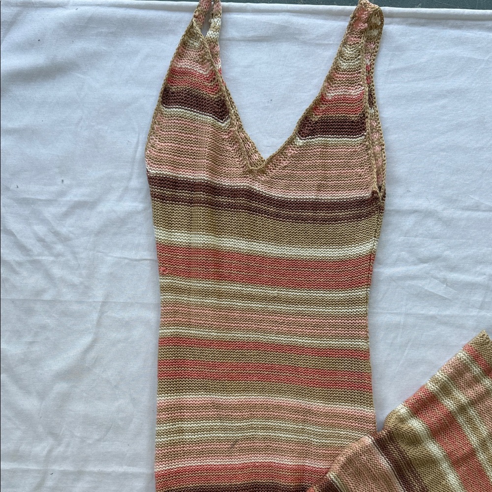 Lush Knit Striped Knit Maxi Dress - Picture 2 of 5